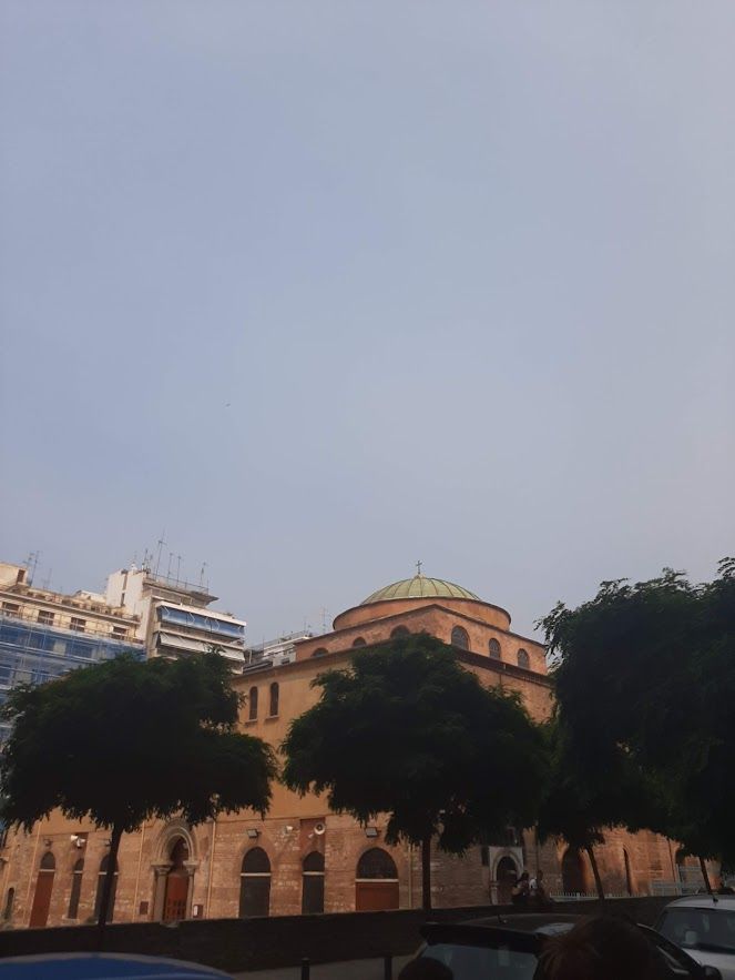 The historic church of Hagia Sophia a significant religious building in the heart of Thessaloniki