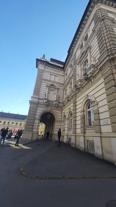 The historic main square of Novi Sad surrounded by elegant European architecture and lively cafes