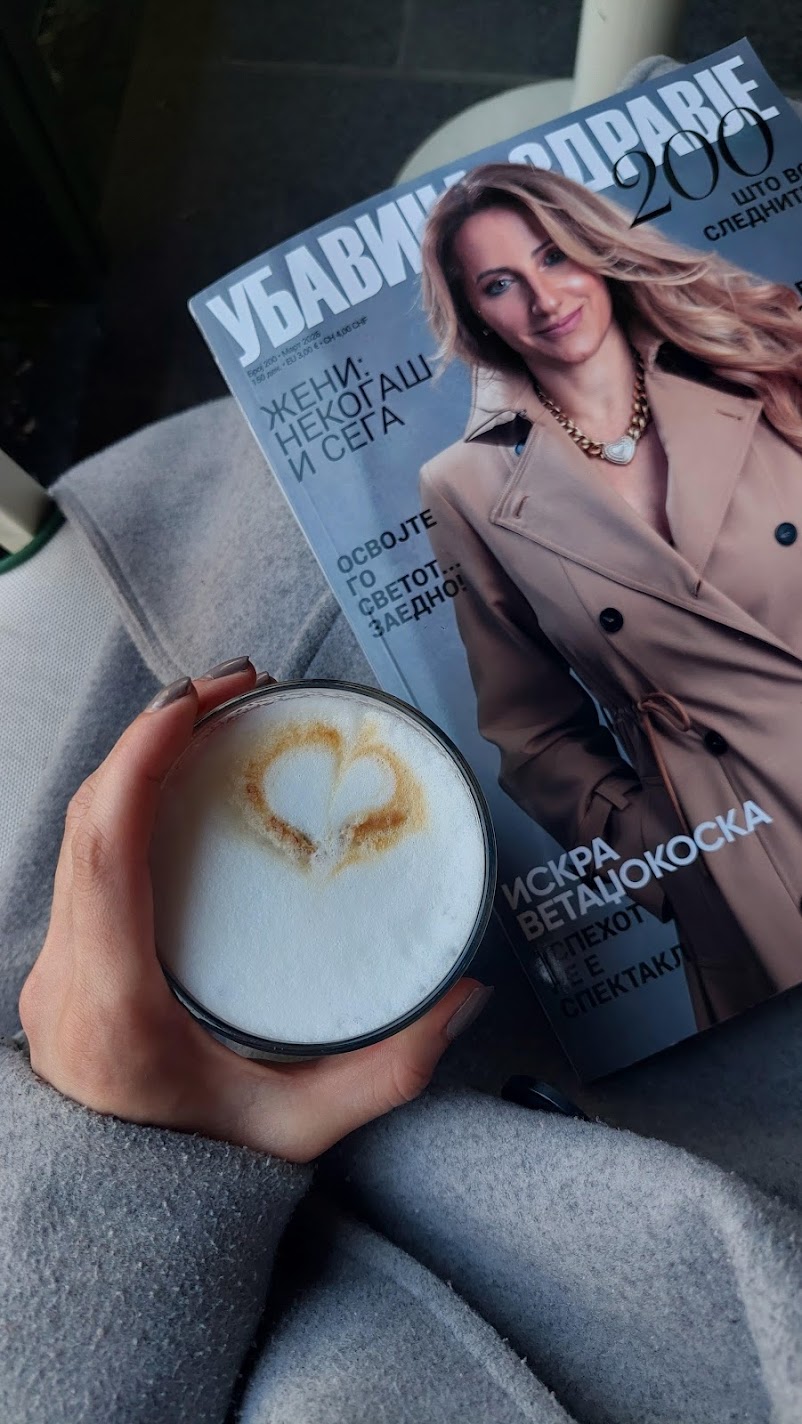 coffee and magazine