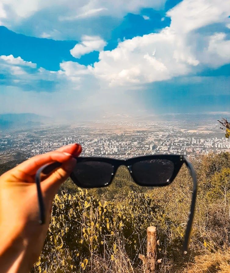 The breathtaking panoramic view from Vodno mountain overlooking the beautiful city of Skopje