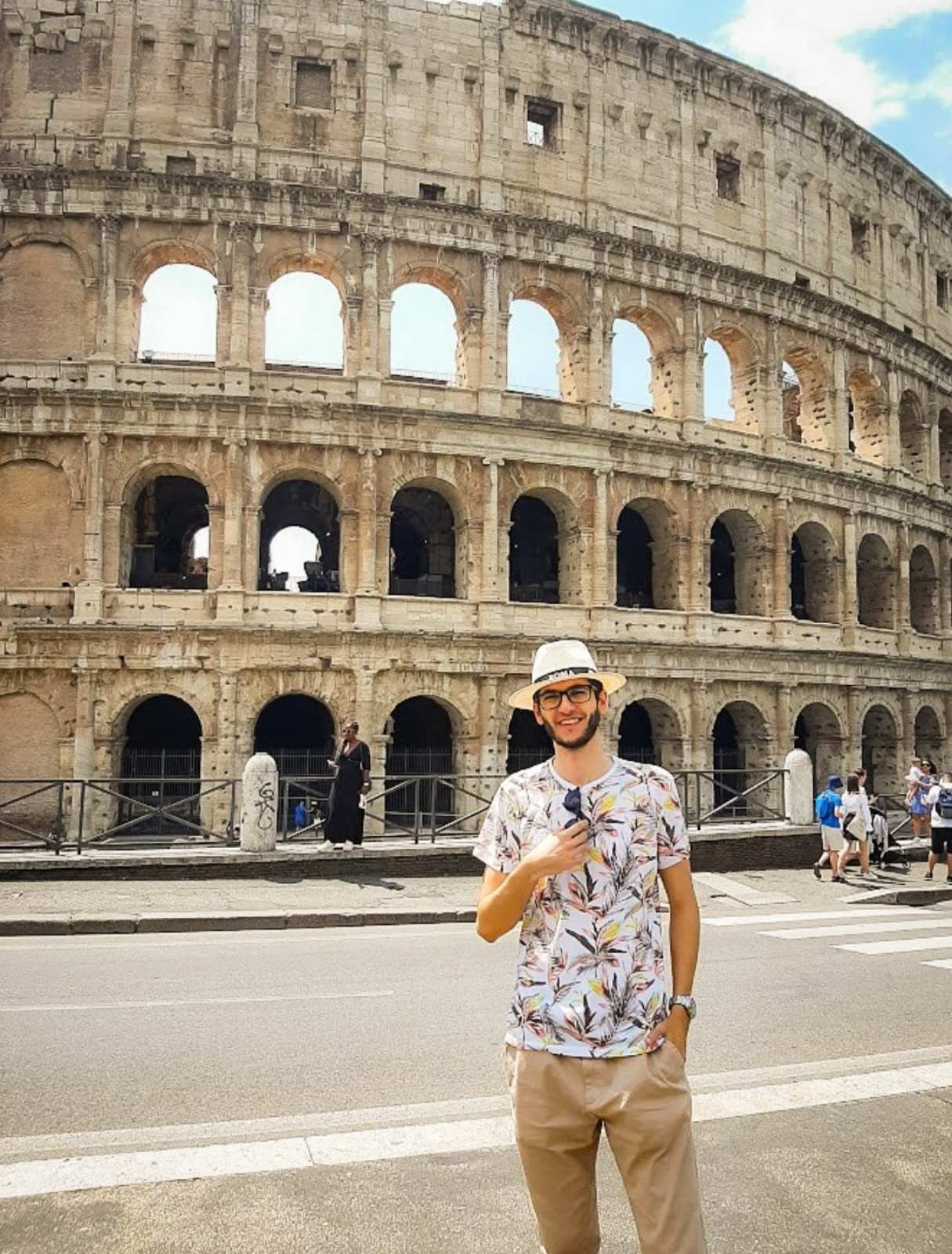 The breathtaking Colosseum glowing under the night sky a supercalifragilisticexpialidocious masterpiece