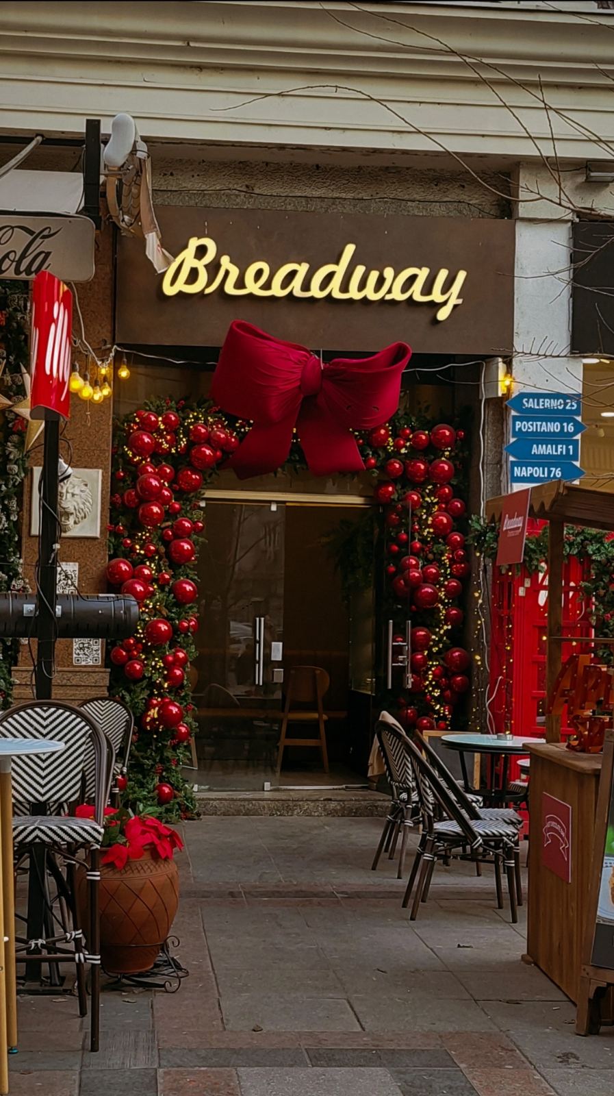 The refined French-style interior of Breadway taste gallery on Macedonia Street in Skopje