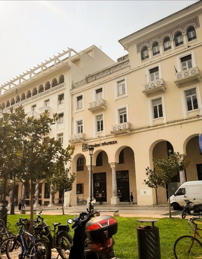 A green park area in Thessaloniki providing a peaceful escape in the heart of the vibrant city