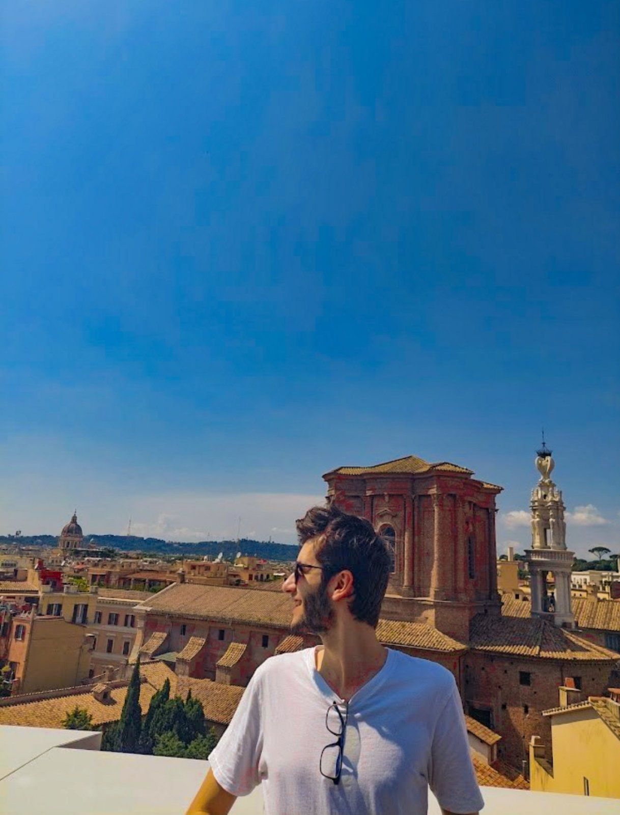 The stunning rooftop view from La Rinascente Mall touching the whole big town with your small hand