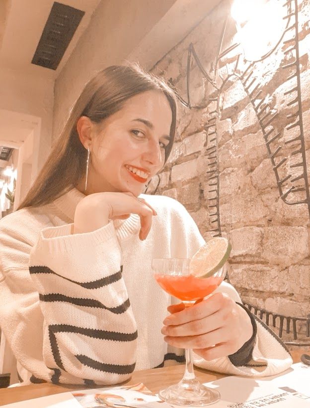 The El Carino cocktail served at Amigos Mexican restaurant with a beautiful presentation