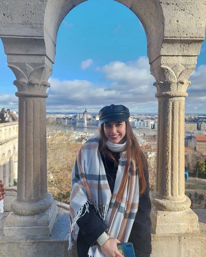 The Royal Palace on Buda Castle Hill in winter a complex of iconic landmarks in Budapest