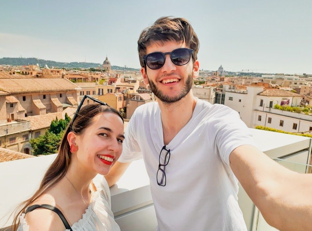 Strolling past luxury shops and brands on the fashionable shopping streets of Rome