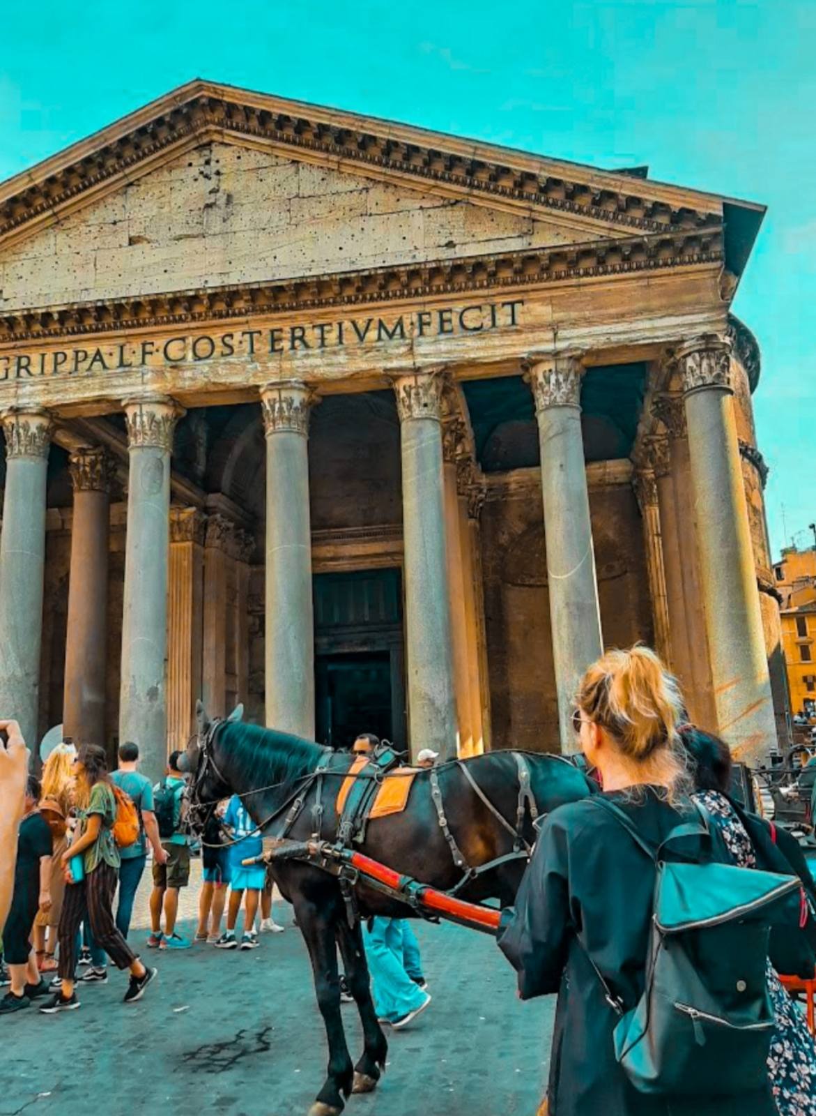 The majestic Pantheon in Rome which had the largest dome in the world for over a thousand years