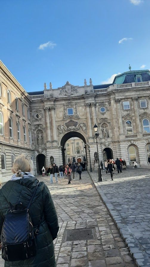 The grand Royal Palace that served as residence for Hungarian kings standing majestically on the hill