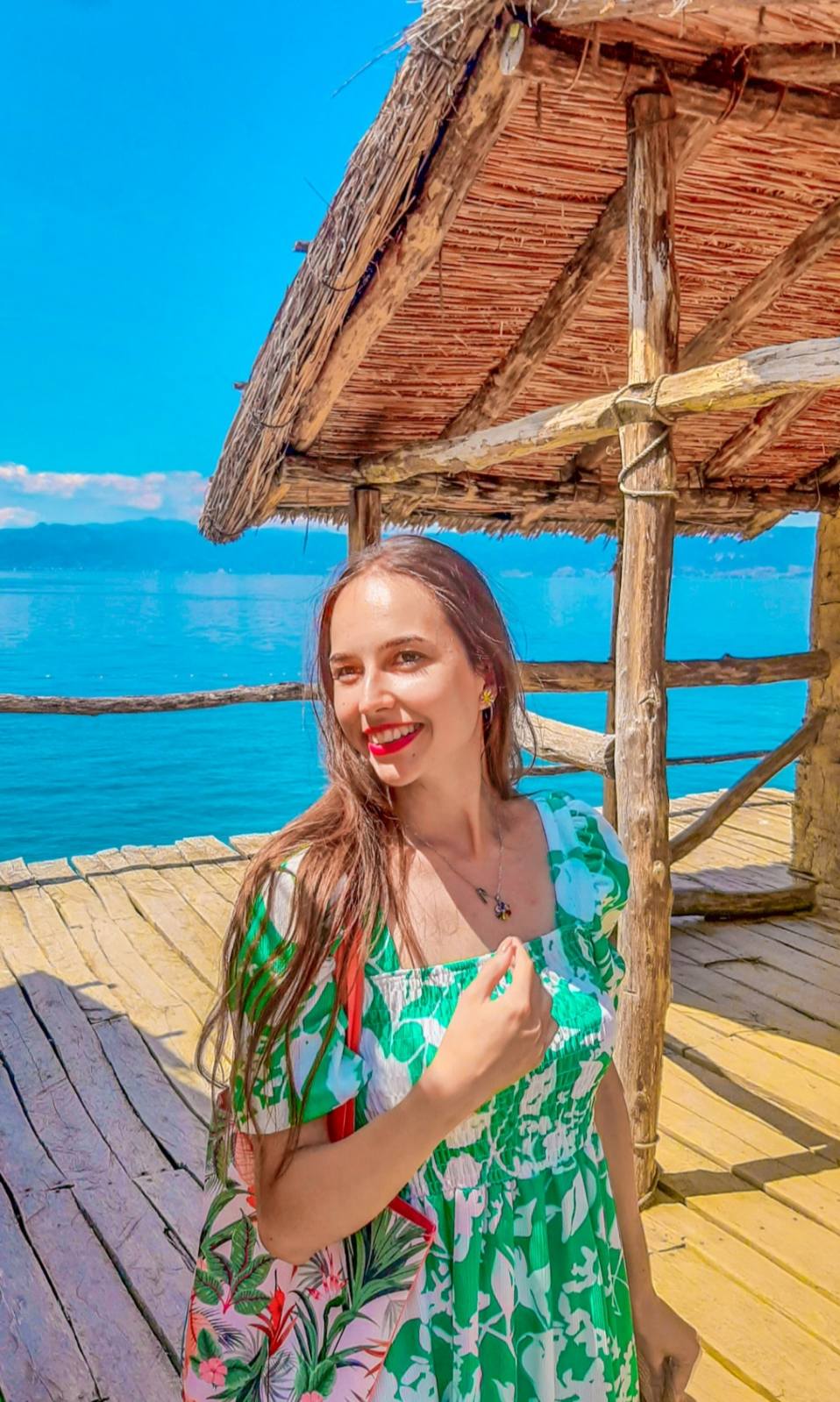 The peaceful grounds around St Naum monastery at the southern shore of Ohrid Lake