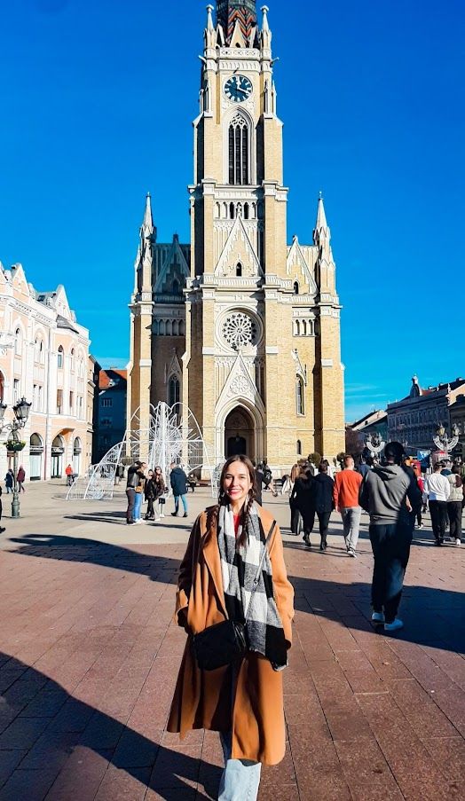 A Prague-like view of Novi Sad with elegant buildings and European charm at every corner