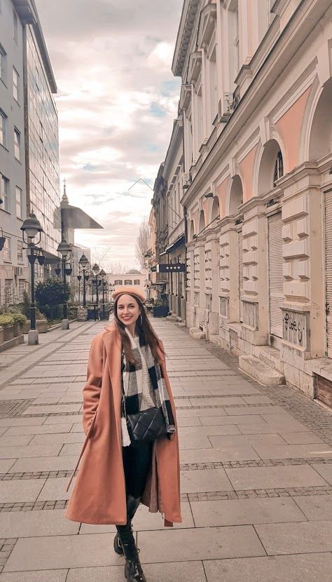 The bustling Knez Mihailova Street Belgrades main pedestrian shopping area lined with cultural buildings