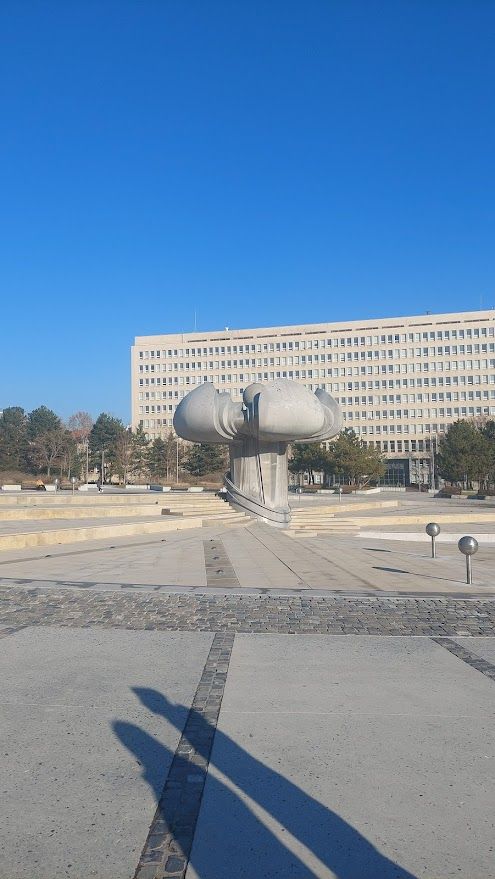 The Freedom Square in Bratislava a peaceful spot to relax before heading to the downtown