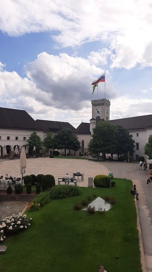 One last look at Ljubljana Castle standing proudly above the city as we say goodbye to Slovenia
