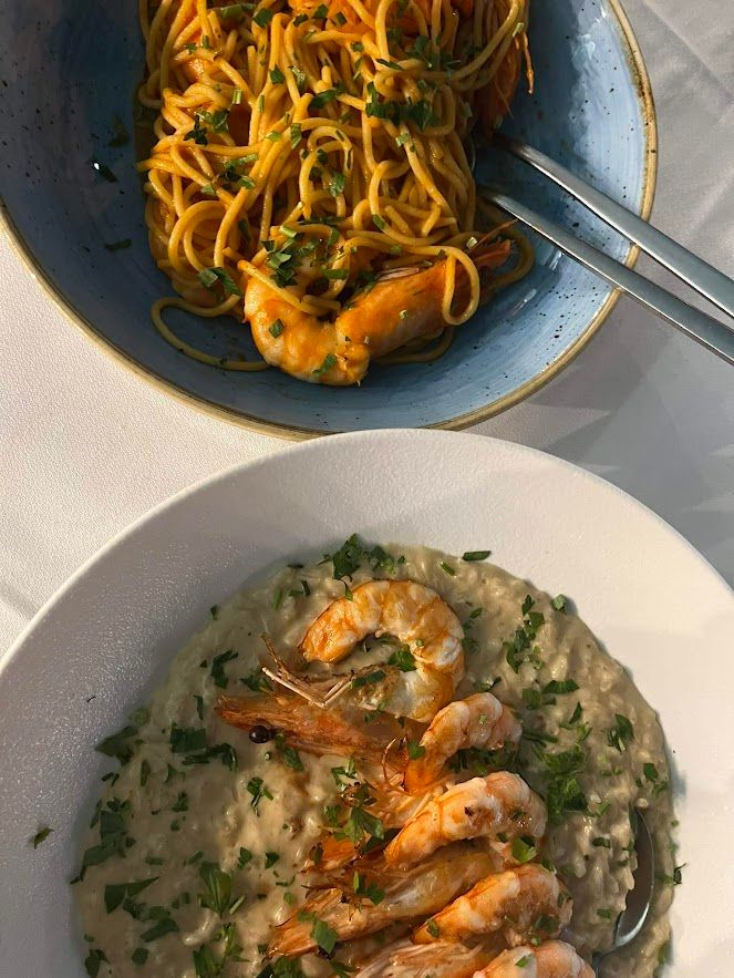 Mouth-watering rice with prawns and seafood a must-try dish in any Greek coastal restaurant