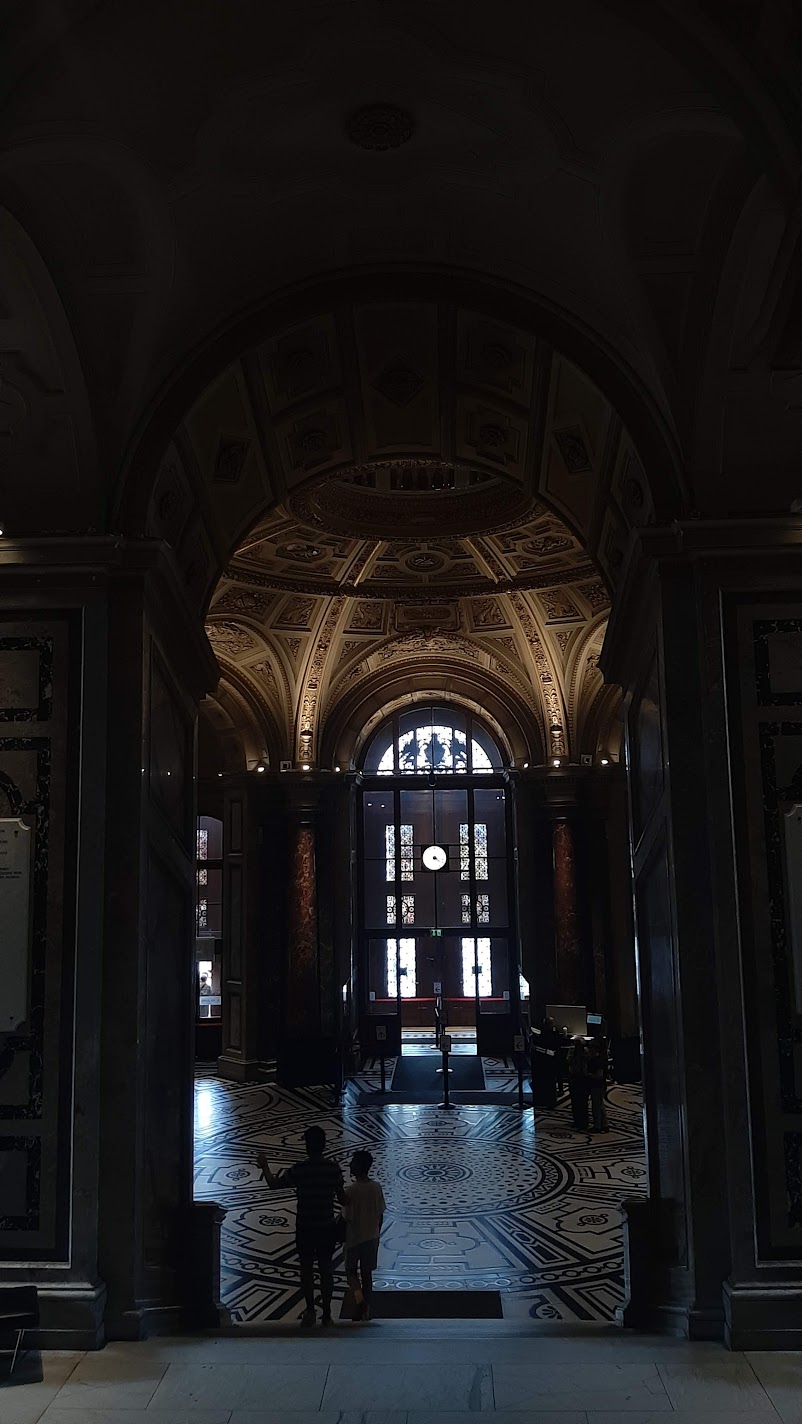 Old Master paintings hung in a gallery of the Kunsthistorisches Museum in Vienna